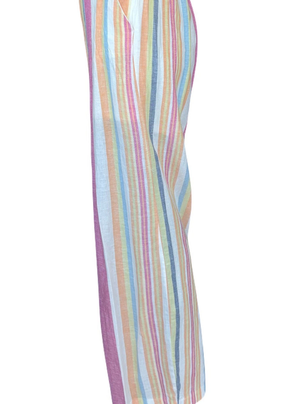 New York & Company Pastel Multi-Striped Wide Leg Pants